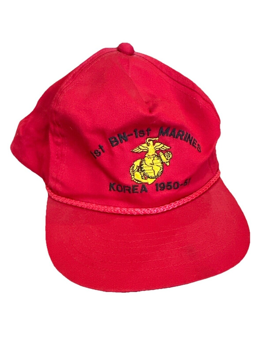 USMC 1st Battalion 1st Marines Korea 1950-61 Veteran Hat Marine Corps Snapback
